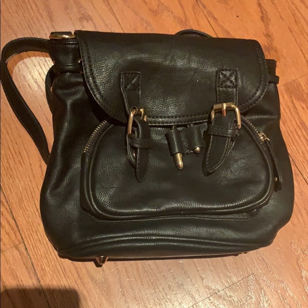 Mini Black Backpack Bag